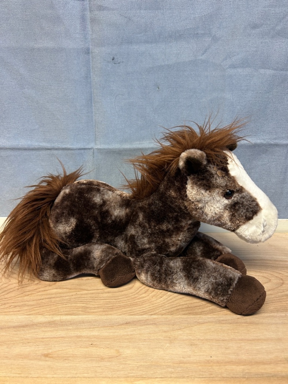 Aurora Plush Brown & White Horse Stuffed Animal - Soft Pony Toy